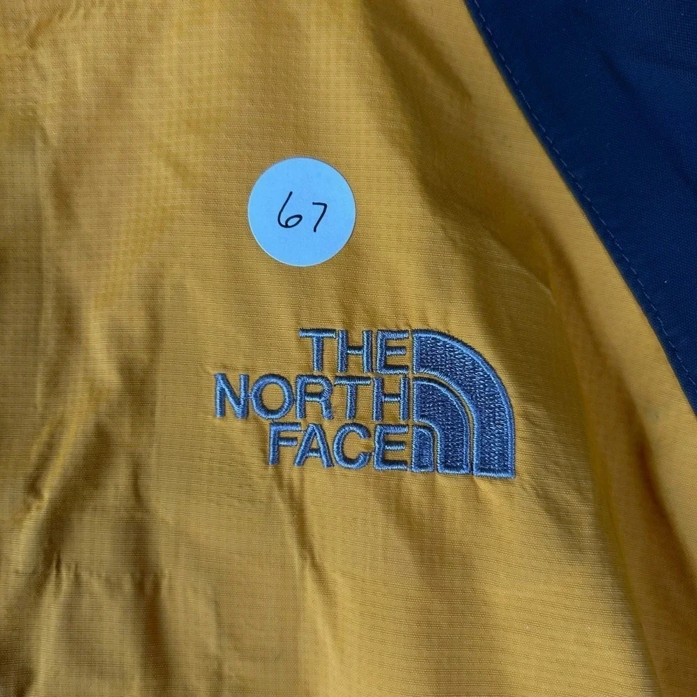 Vintage The North Face Hyvent Miller Lite Jacket Yellow Gray Full Zip XL Outdoor
